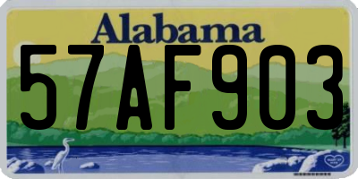 AL license plate 57AF903