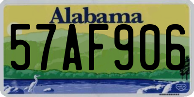 AL license plate 57AF906