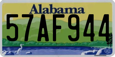 AL license plate 57AF944