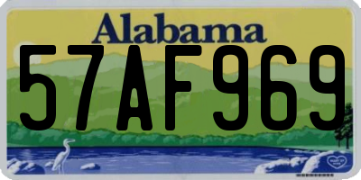 AL license plate 57AF969