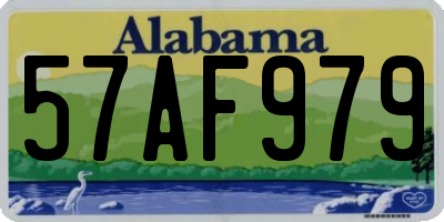 AL license plate 57AF979