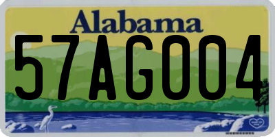 AL license plate 57AG004