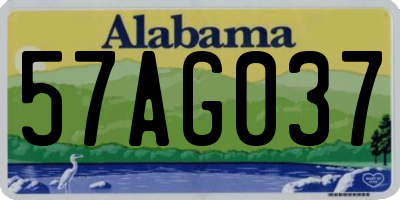 AL license plate 57AG037