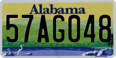AL license plate 57AG048