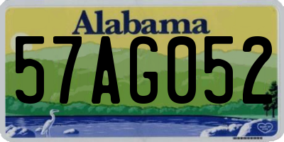 AL license plate 57AG052