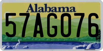 AL license plate 57AG076
