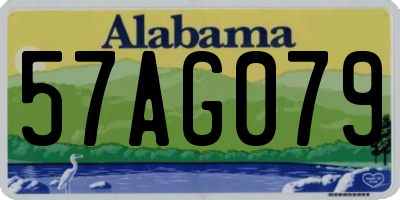 AL license plate 57AG079