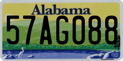 AL license plate 57AG088
