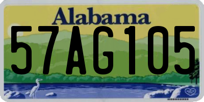 AL license plate 57AG105