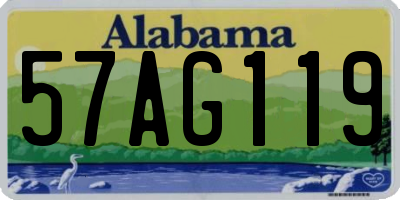AL license plate 57AG119