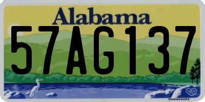 AL license plate 57AG137