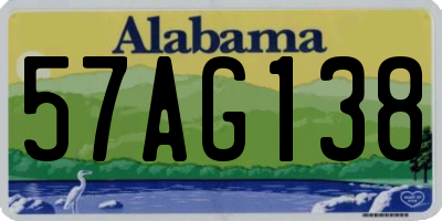 AL license plate 57AG138
