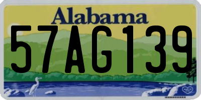 AL license plate 57AG139
