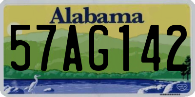 AL license plate 57AG142