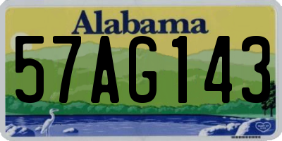 AL license plate 57AG143