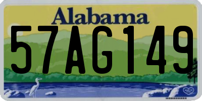 AL license plate 57AG149