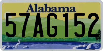 AL license plate 57AG152