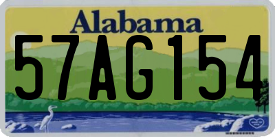 AL license plate 57AG154