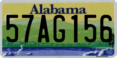 AL license plate 57AG156