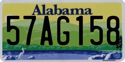 AL license plate 57AG158