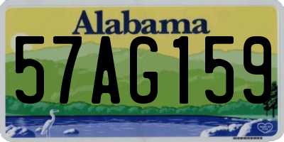 AL license plate 57AG159