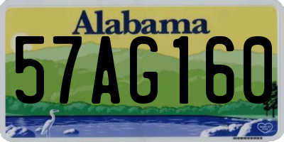 AL license plate 57AG160