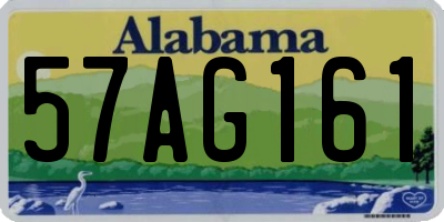 AL license plate 57AG161