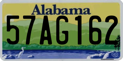 AL license plate 57AG162
