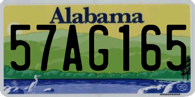 AL license plate 57AG165