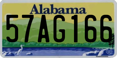 AL license plate 57AG166