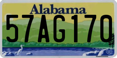 AL license plate 57AG170