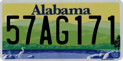 AL license plate 57AG171
