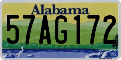 AL license plate 57AG172
