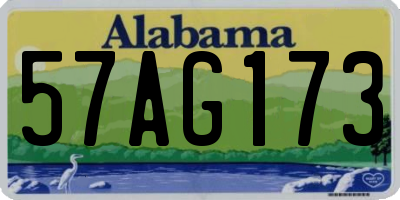 AL license plate 57AG173