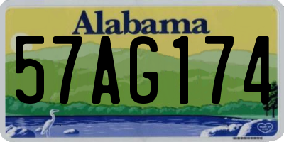 AL license plate 57AG174