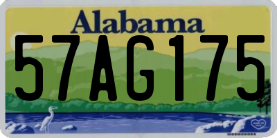 AL license plate 57AG175