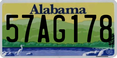 AL license plate 57AG178