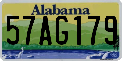 AL license plate 57AG179