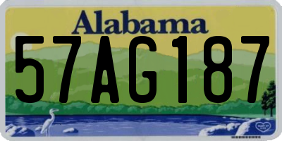 AL license plate 57AG187