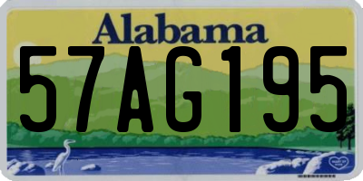 AL license plate 57AG195