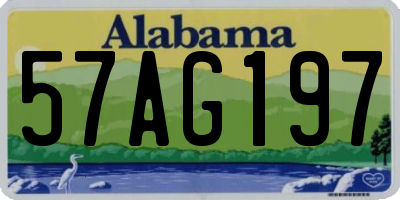 AL license plate 57AG197