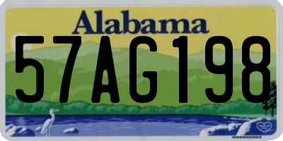 AL license plate 57AG198