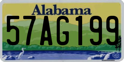 AL license plate 57AG199