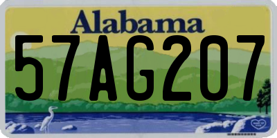 AL license plate 57AG207