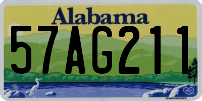 AL license plate 57AG211