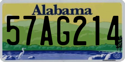 AL license plate 57AG214