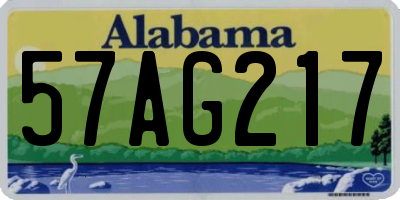 AL license plate 57AG217