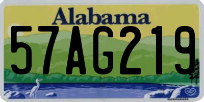 AL license plate 57AG219