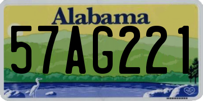AL license plate 57AG221