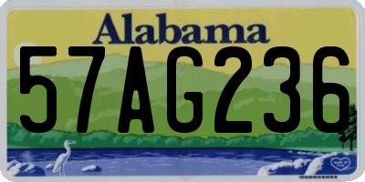 AL license plate 57AG236